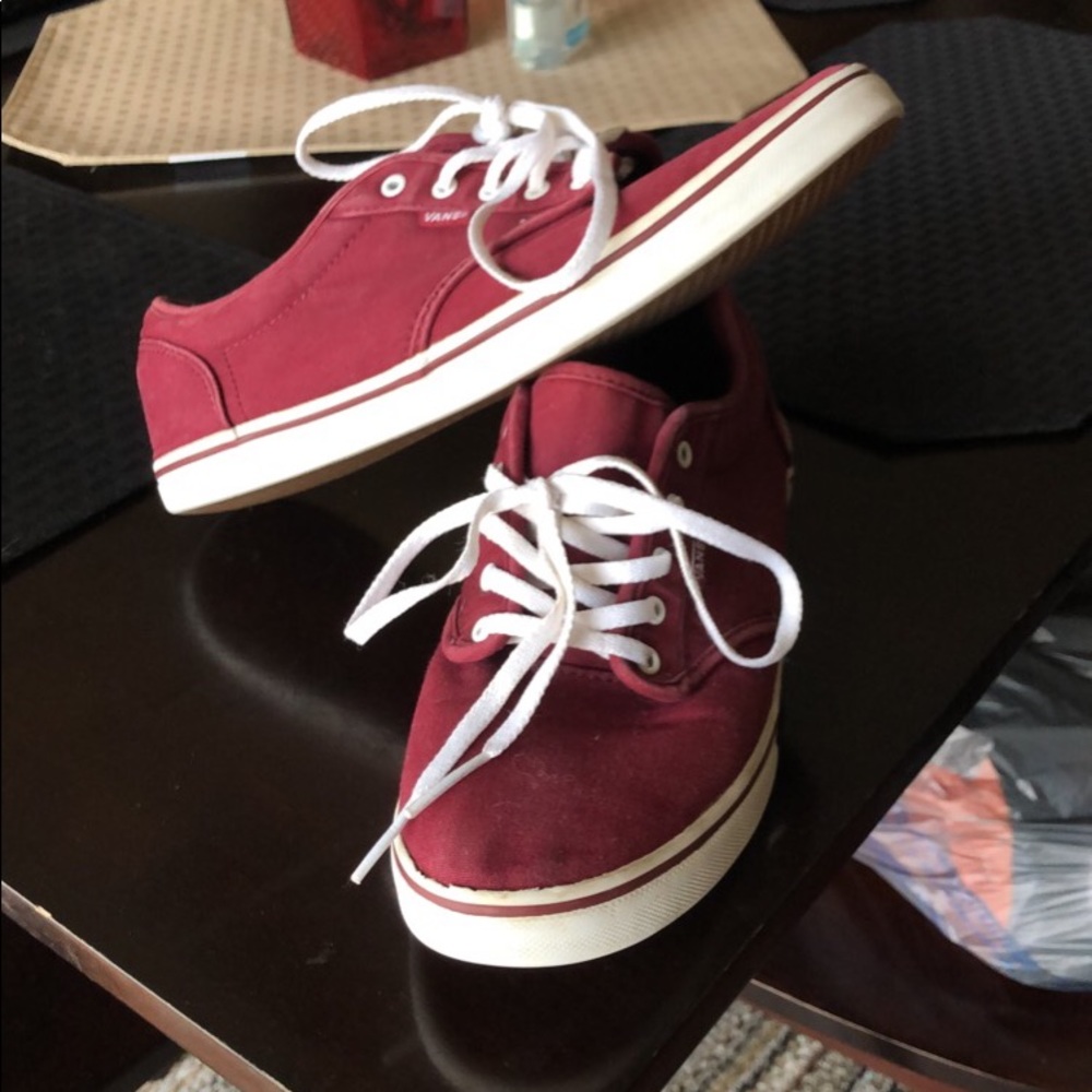 Low Top Burgundy Vans